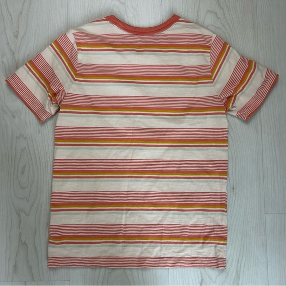 Faherty Sunwashed Beachy Striped Cotton Breathable T-Shirt Summer Staple XXS - Picture 4 of 7